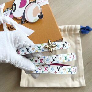 2025 LV x Murakami Mini Flowergram Reversible Belt